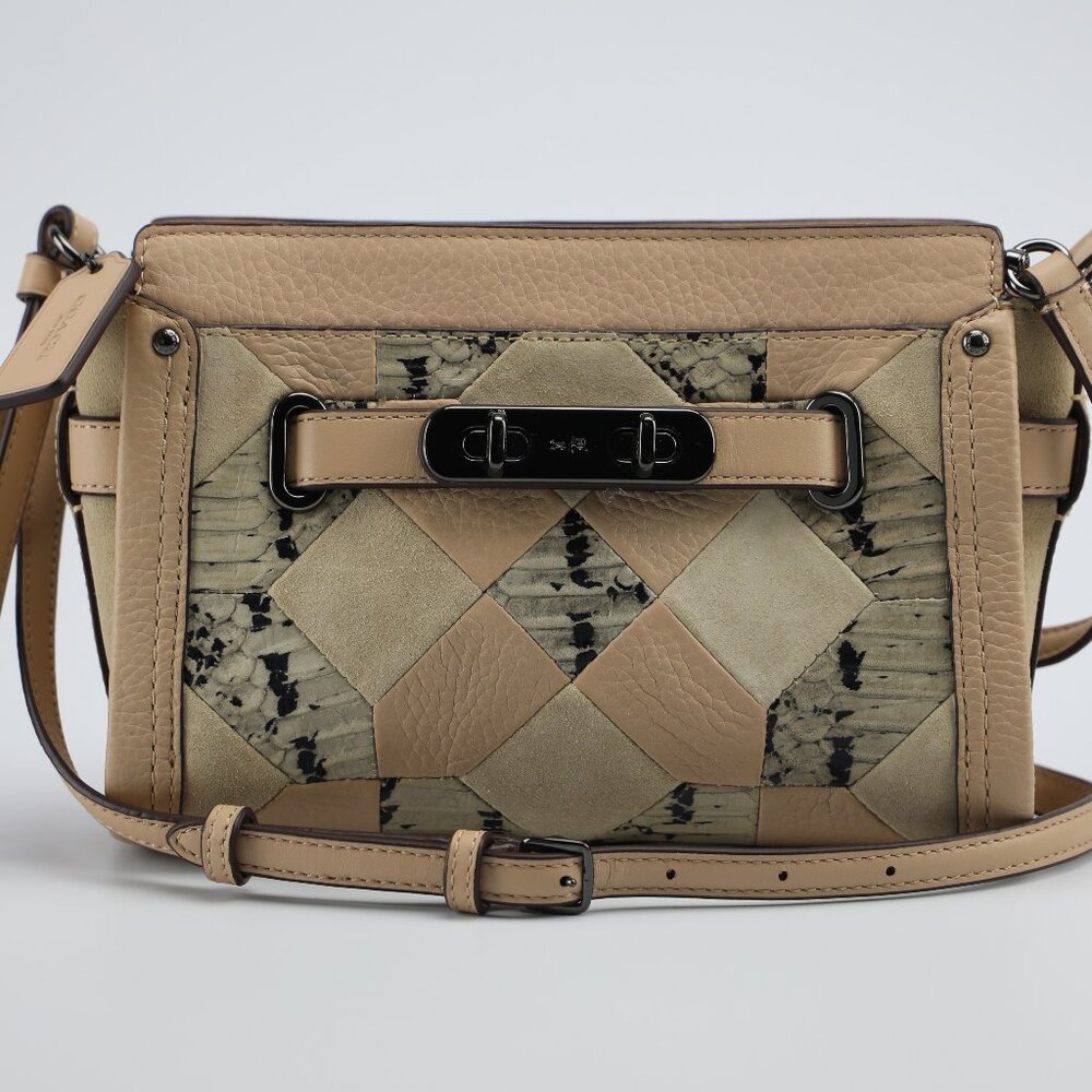 Coach Patchwork Swagger Wristlet Clutch